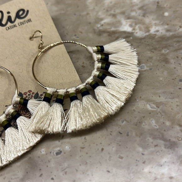 NWT Fringe Hoops - Picture 2 of 3
